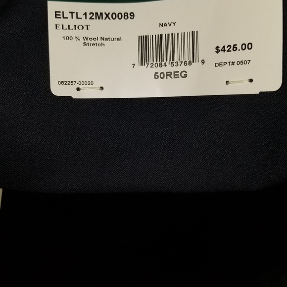 Lauren Ralph Lauren Mens UltraFlex Elloit Classic Fit Suit Jacket Navy 50R - Picture 3 of 6